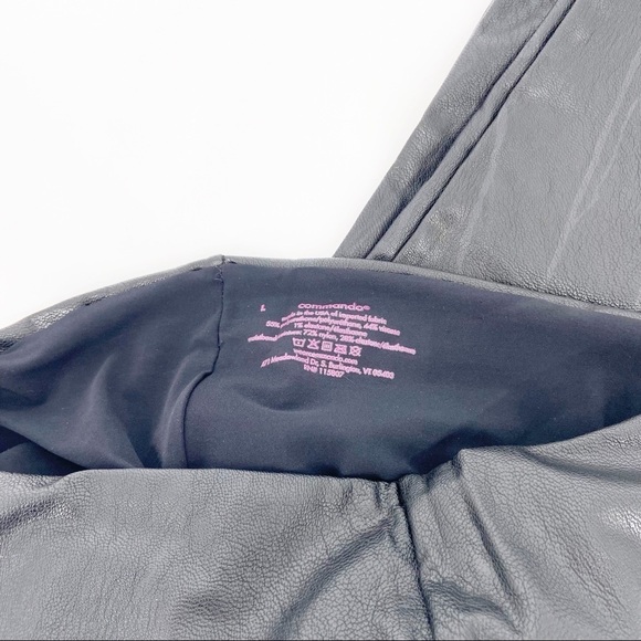 Commando Black Faux Leather Legging Size Large - Picture 4 of 6